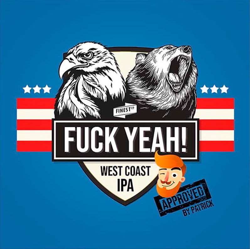 Beer label of FUCK YEAH IPA